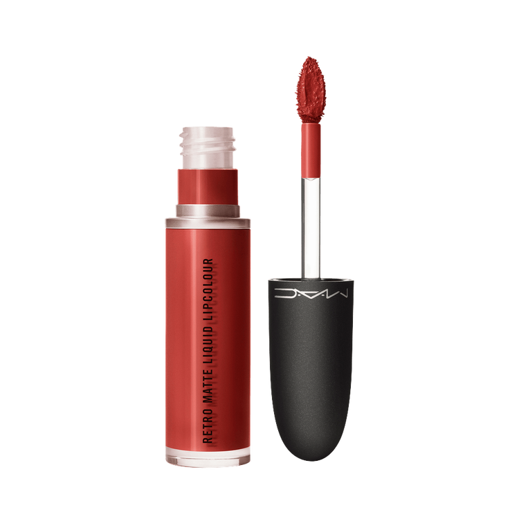 Retro Matte Liquid Lipcolour Lápiz delineador de ojos color intenso y acabado mate