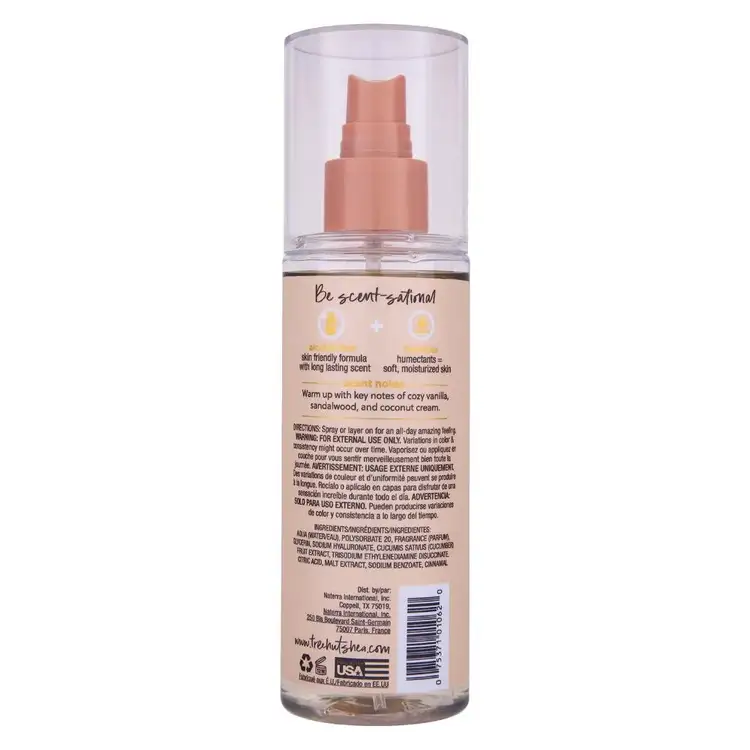 Vanilla - Mist corporal, bruma hidratante y sin alcohol