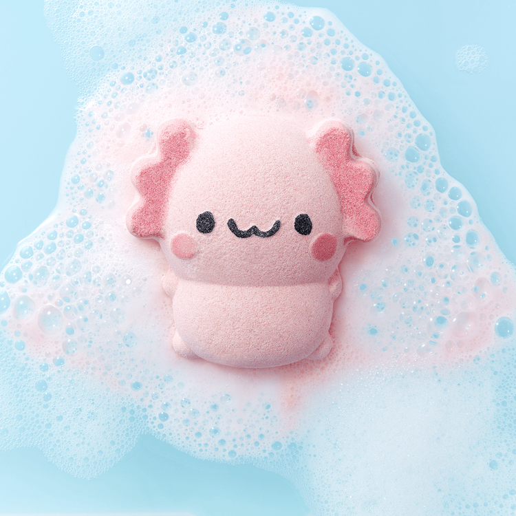 Axolotl Bath Bomb Fizzer - Bomba de baño, para spa en casa